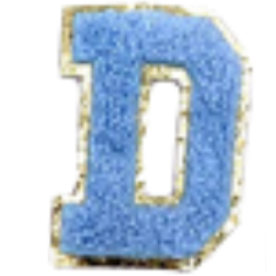 Sticker Columbia Lettre Bleue Claire
