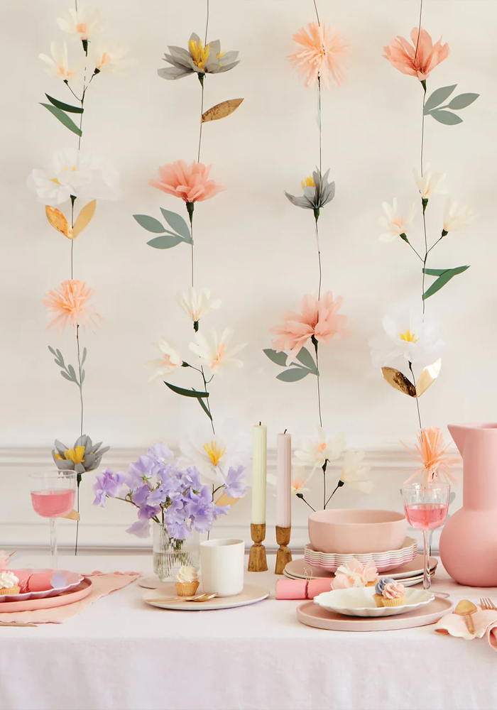 Décoration murale - Lys De Fleurs - Tableau mural 5 parties - Motif à Décoration murale - Lys De Fleurs - Tableau mural 5 parties - Motif à