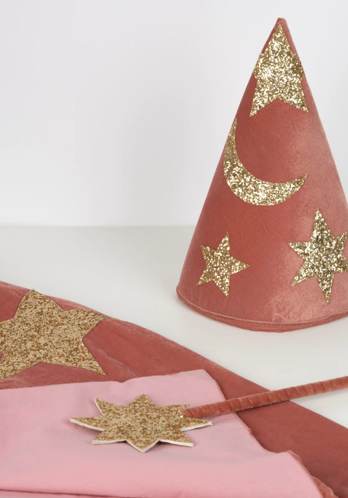 Déguisement D’Ensorceleur En Velours Rose 3/6 Ans - Meri Meri