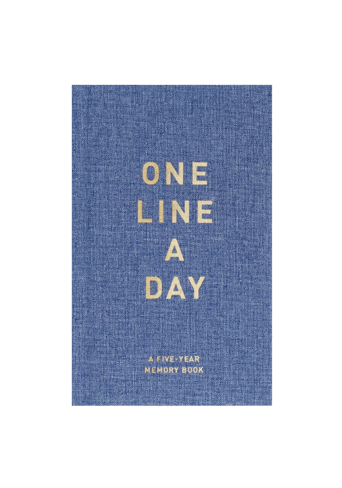 Carnet Une Ligne Par Jour Denim - Maison D'Édition