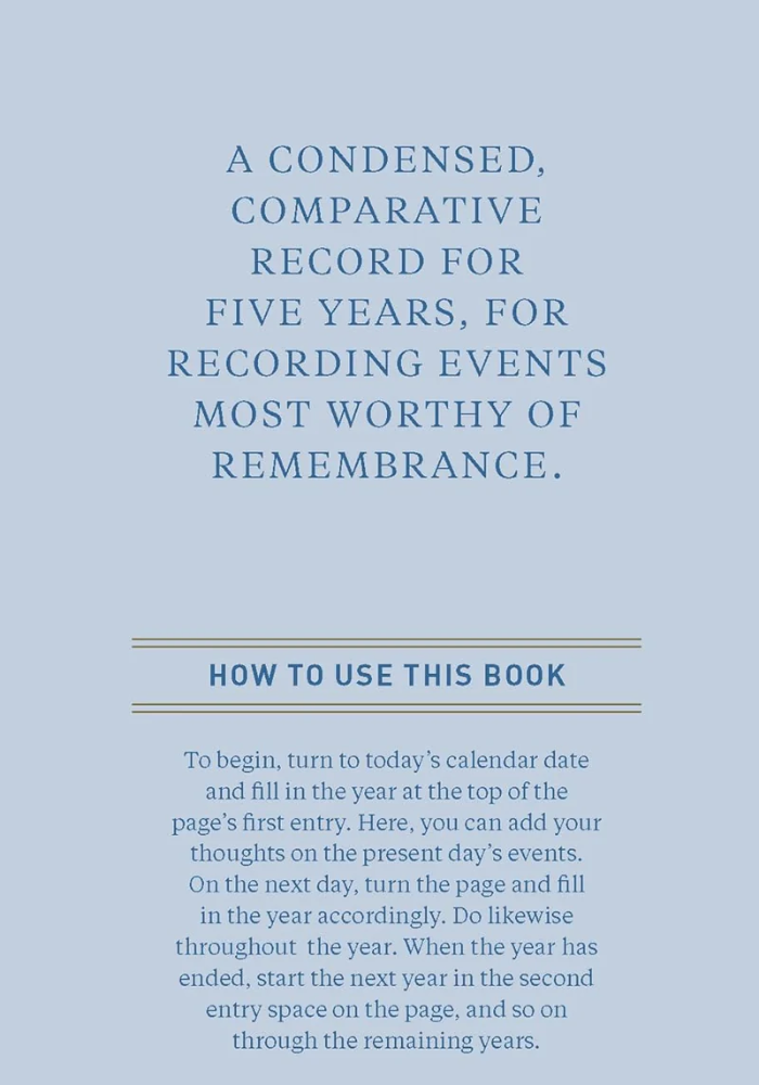 Carnet Une Ligne Par Jour Denim - Maison D'Édition