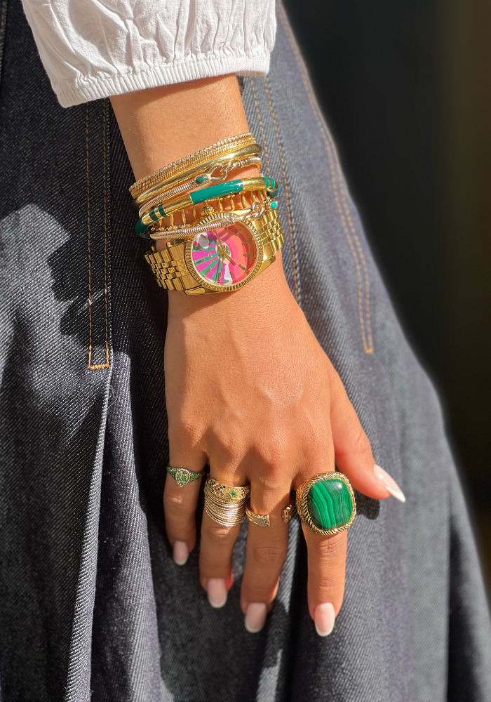Emerald Positano Bangle
