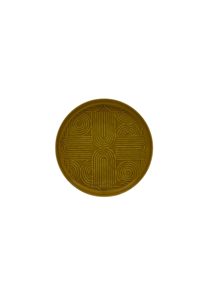 Plateau Molitor Moutarde Petit Modèle - Bazar De Luxe