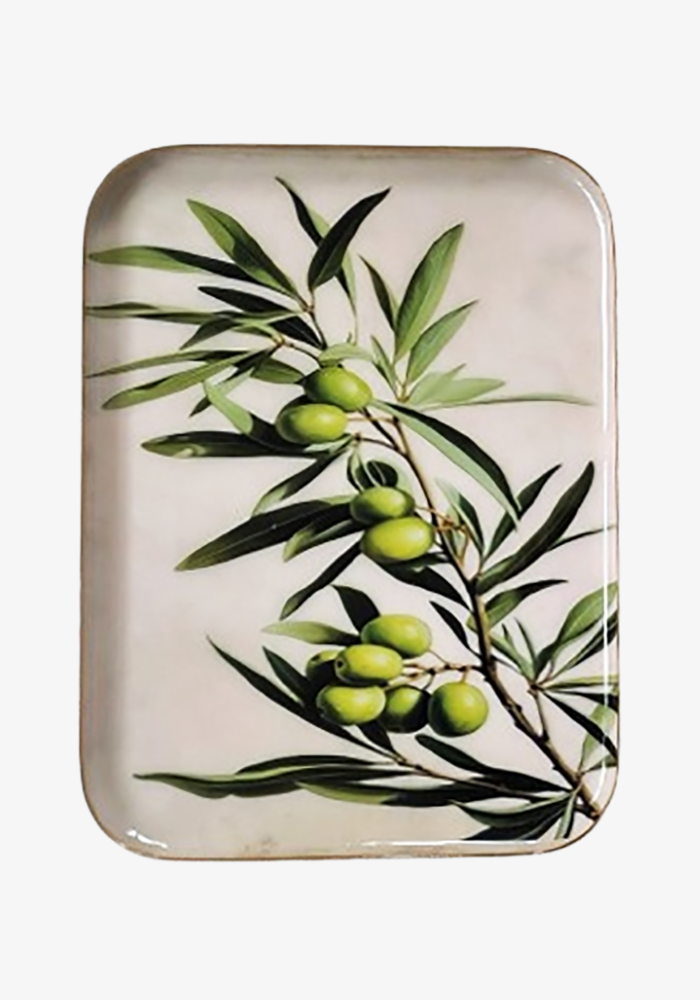 Plateau Rectangulaire Branche D'olivier Grand Modèle - Sélectionné par Blush