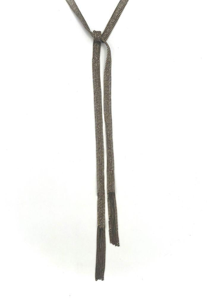 Sautoir Cravatte Kaki - Marie-Laure Chamorel