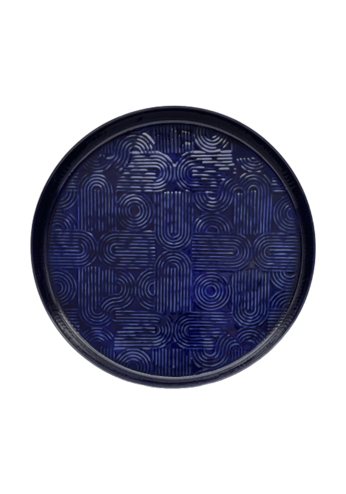 Plateau Molitor Bleu Majorelle Grand Modèle - Bazar De Luxe