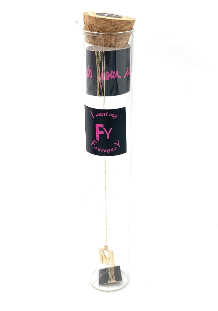 Collier Lettre sur Fil Lurex Doré