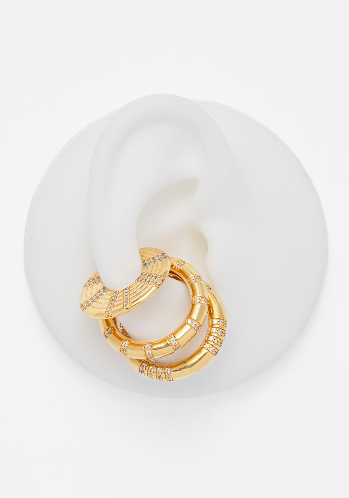 Earcuff Astra Zirconium Blanc - Sigal