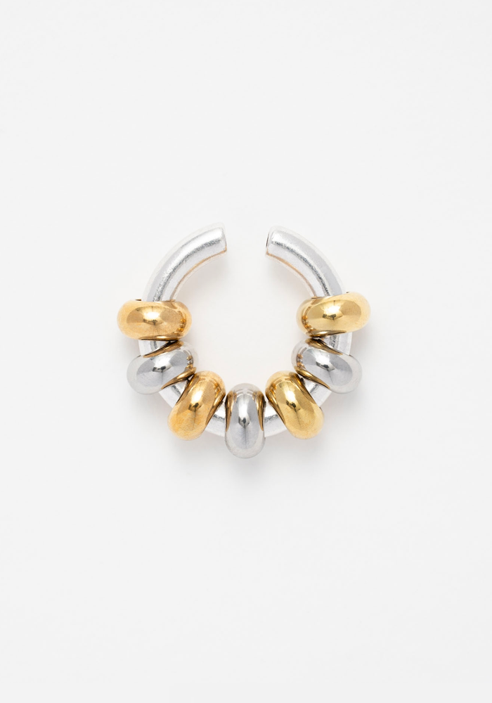 Earcuff Franckie Argent Et Doré - Sigal