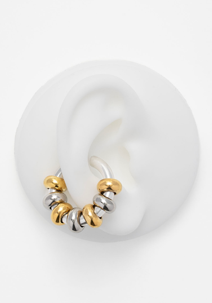 Earcuff Franckie Argent Et Doré - Sigal