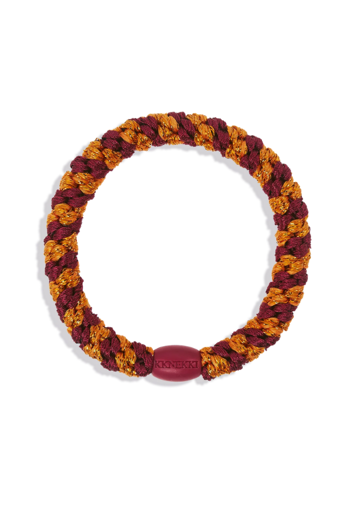 Élastique Kknekki Bordeaux Orange Glitter Stripe - Kknekki