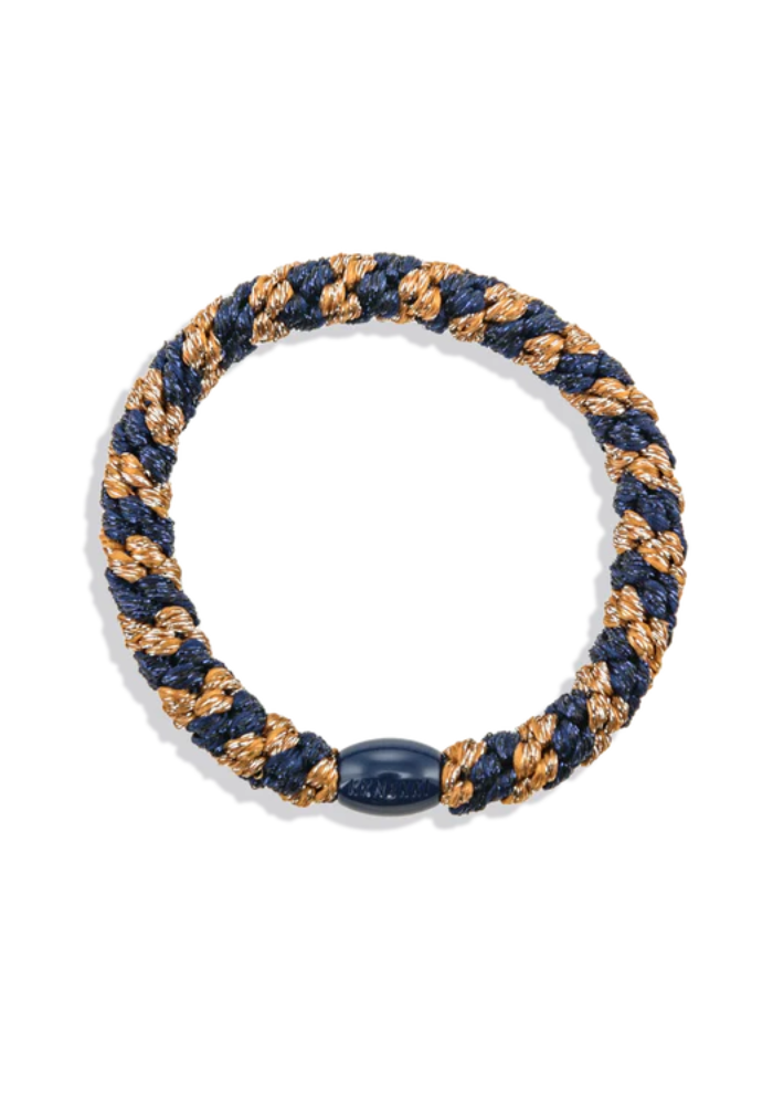 Élastique Kknekki Cognac Glitter Navy Glitter Stripe
