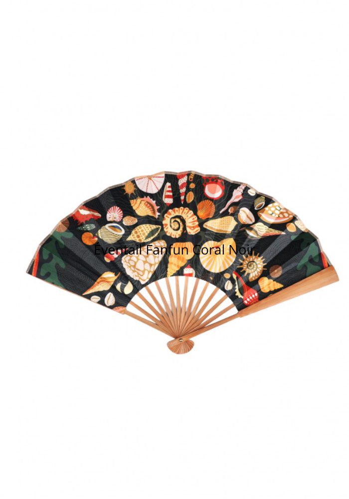 Éventail Fanfun Coral Bleu - Wild Paris