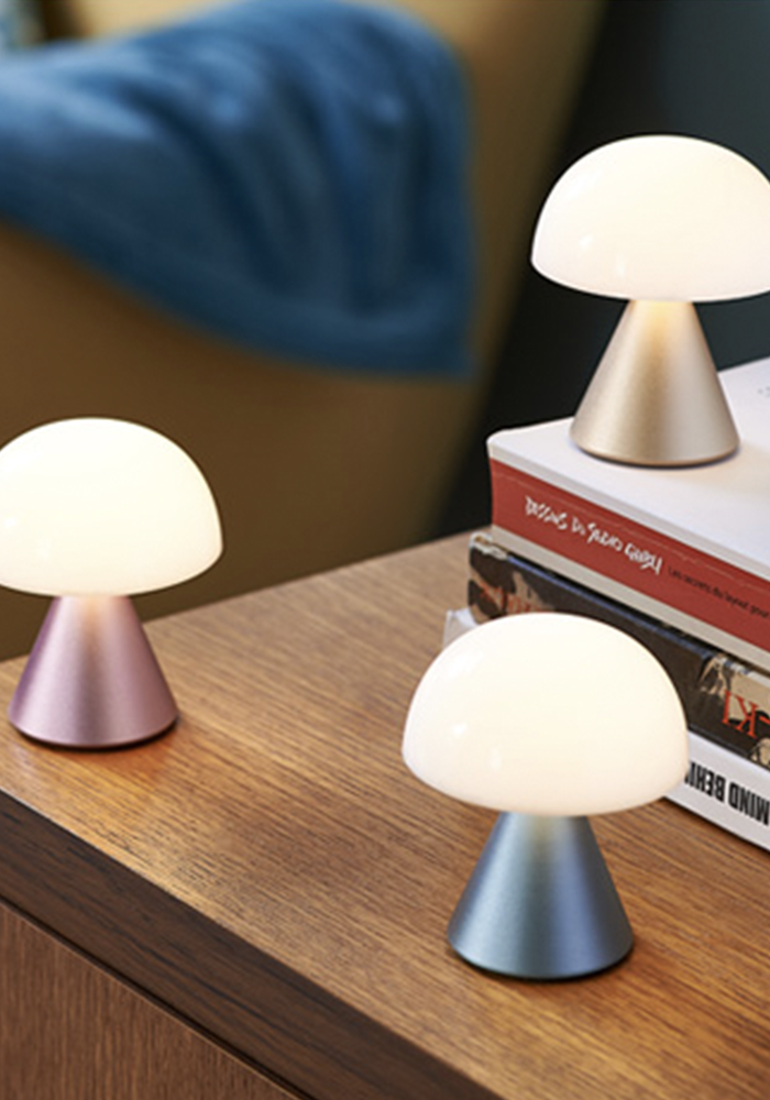Mini Lampe Led "Mina" Gris Métallique - Lexon