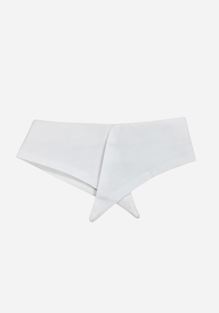 Faux-Col De Chemise À Pointes Blanc