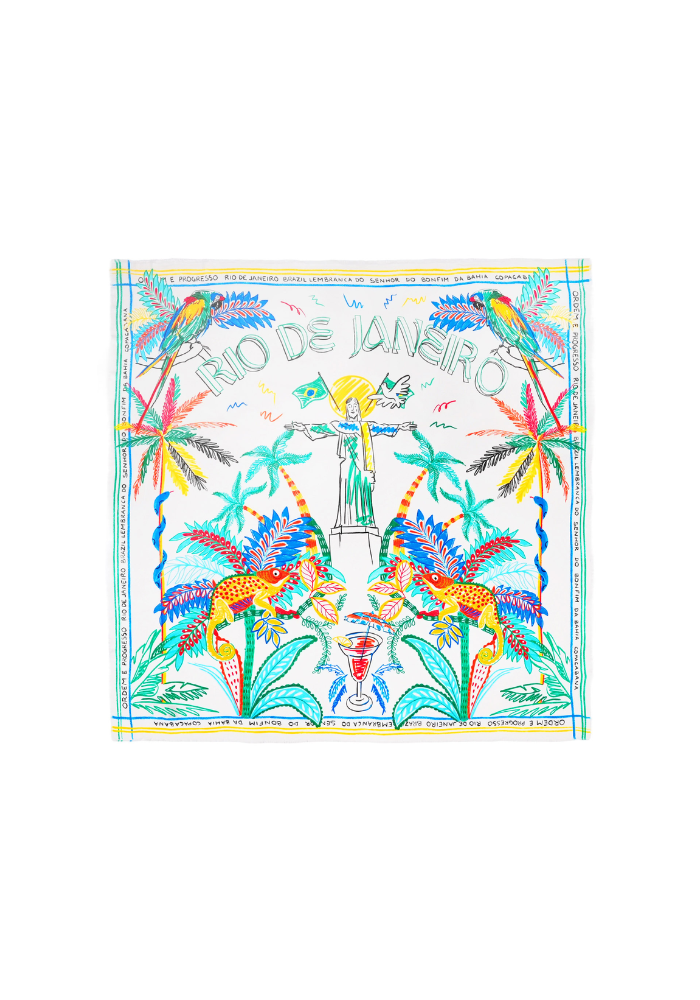 Foulard Bahia Médium Blanc
