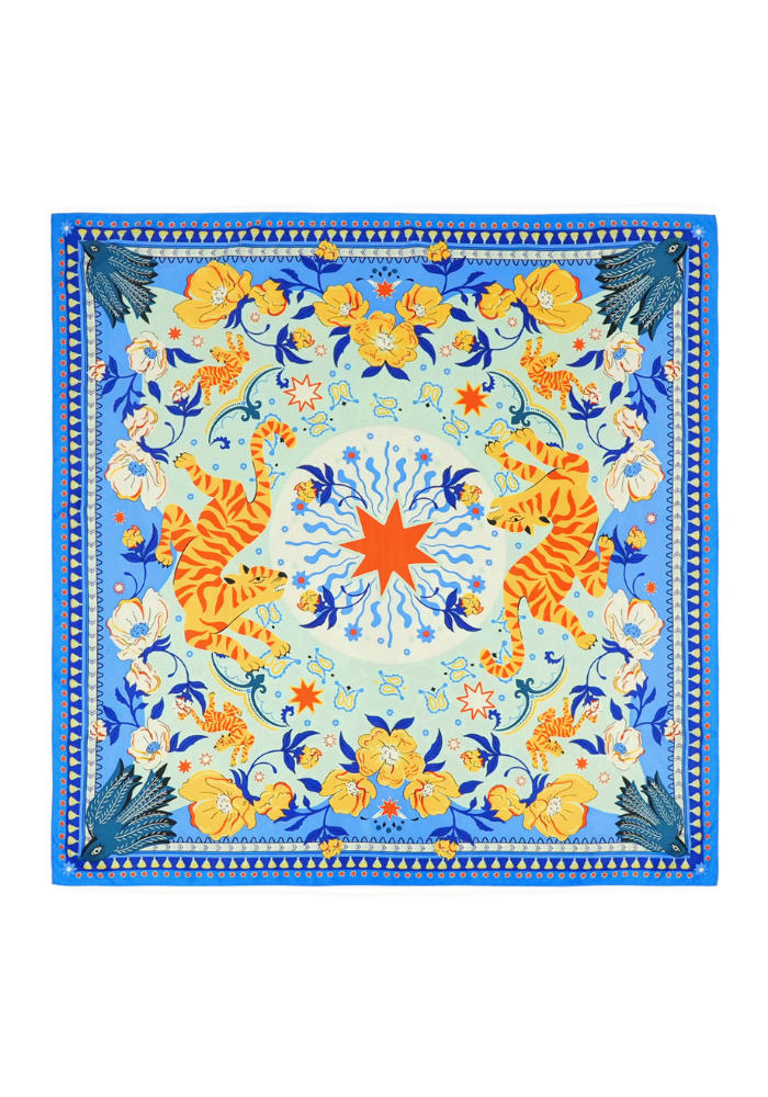Foulard Bandidas Médium Bleu - Wild Paris