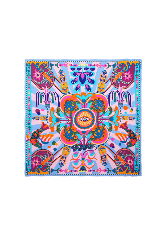 Foulard Enchantered Médium Bleu