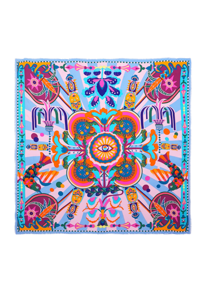 Foulard Enchantered Mini Bleu - Wild Paris