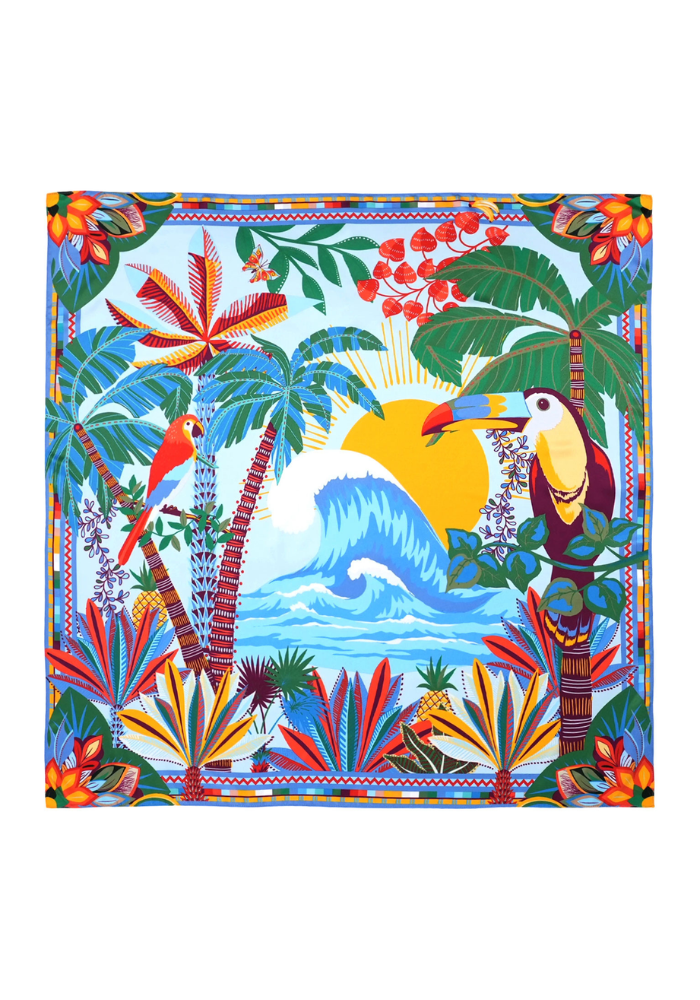 Foulard Hawaï Big Bleu