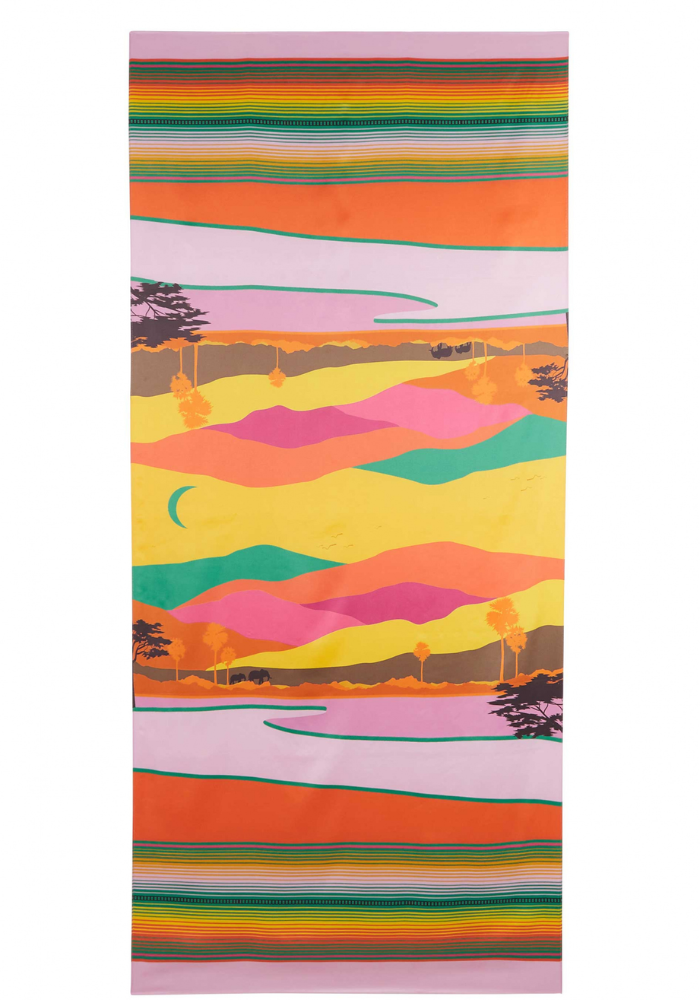 Foulard Landscape Rose