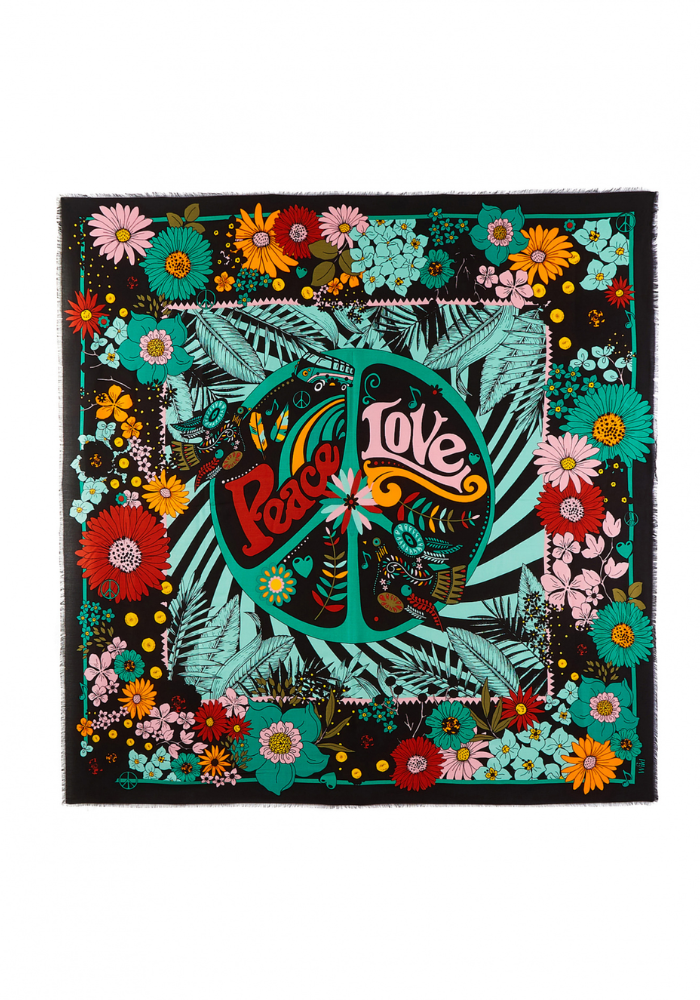 Foulard Peacelove Big Noir