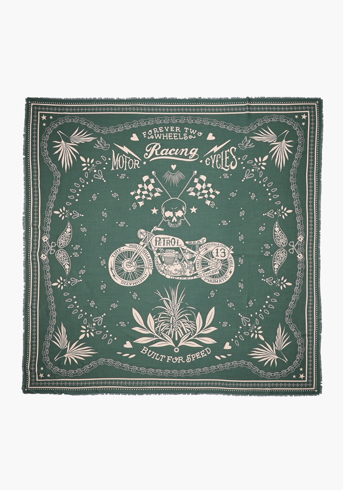 Foulard Bandana Vert - Wild Paris