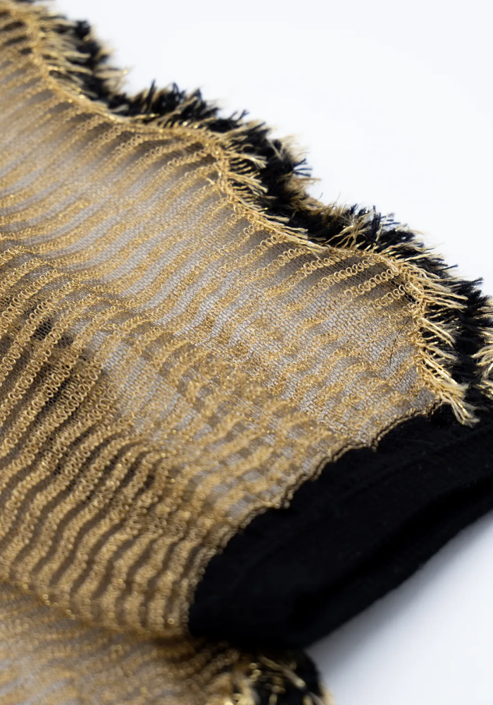 Chaussettes Transparentes Frangia Dorée - Atelier Saint Eustache