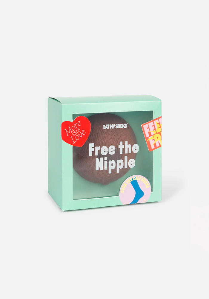 Chaussettes Free The Nipple Black - Eat My Socks