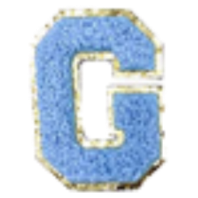 Sticker Columbia Lettre Bleue Claire