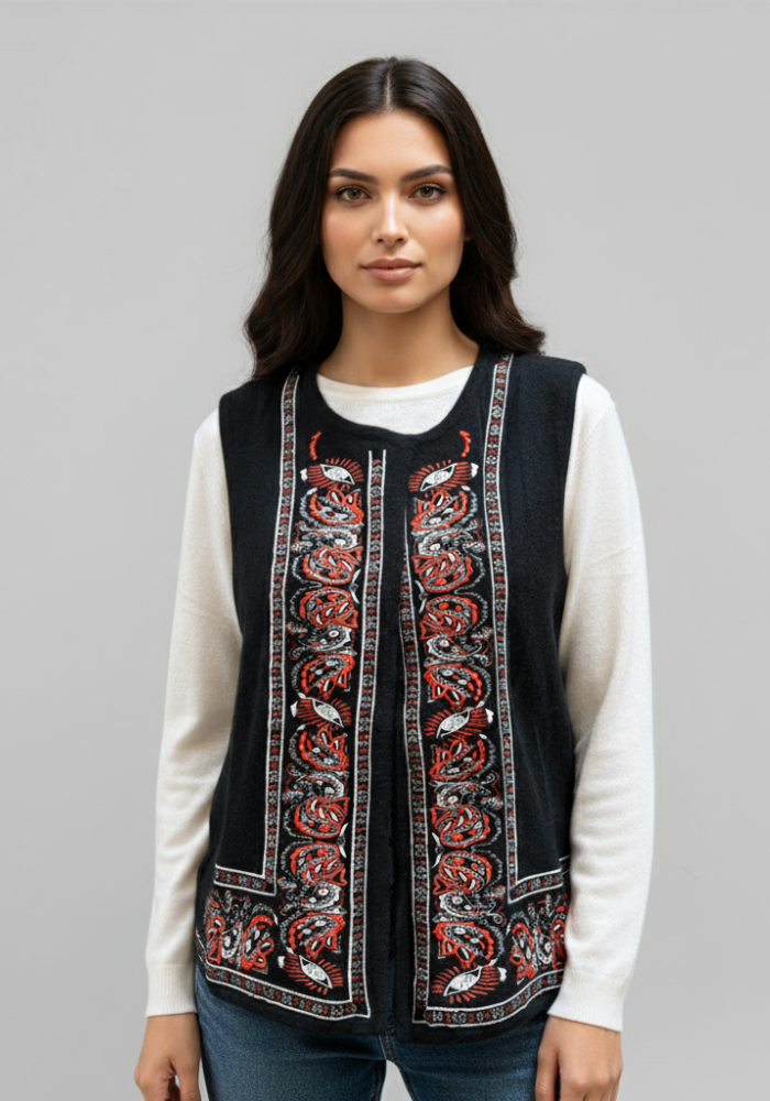 Gilet Sans Manches Paisley - Notshy