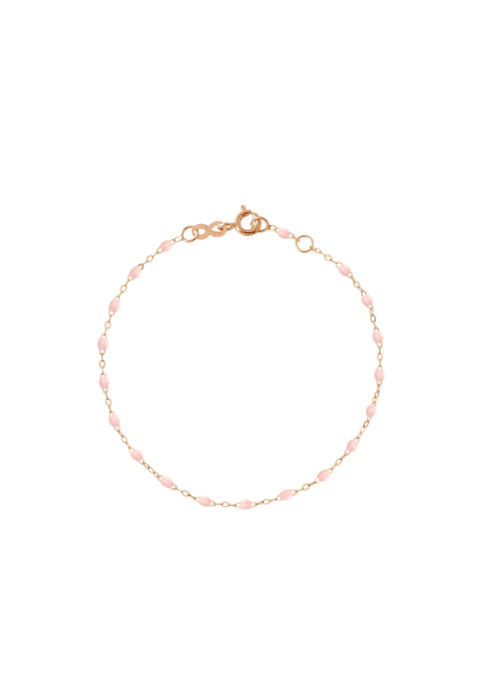 Bracelet Enfant Classique Gigi Or Rose Et Résines Rose Bébé 13cm - Gigi Clozeau