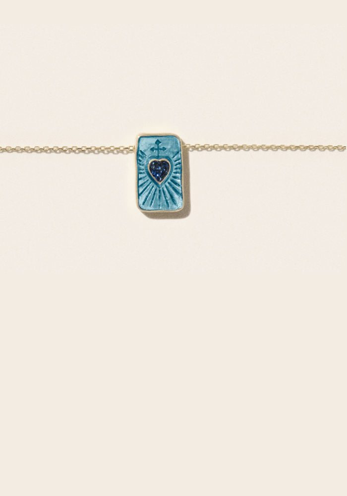 Collier Deva London Blue Topaze - Pascale Monvoisin