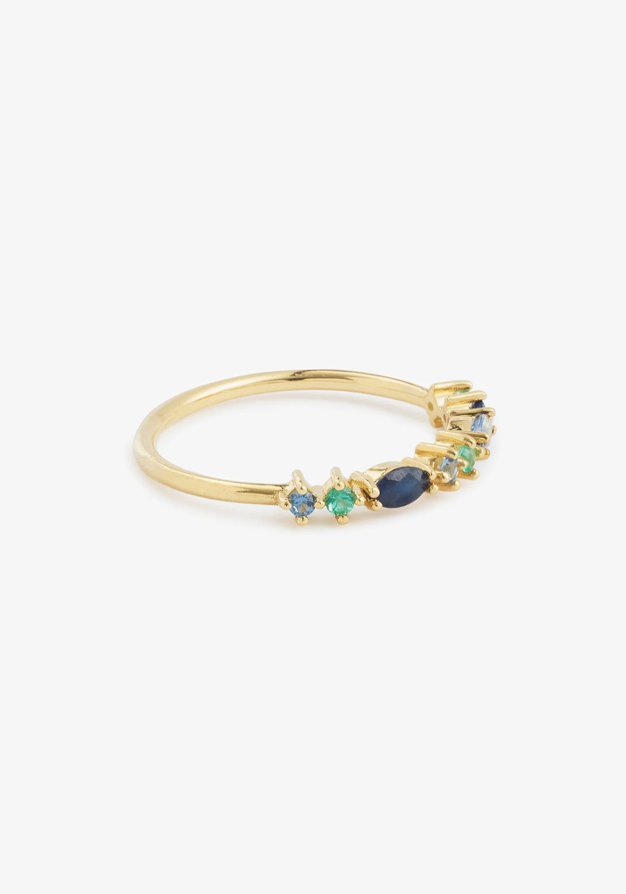 Bague Gaia 2 Marine - Sophie D'Agon