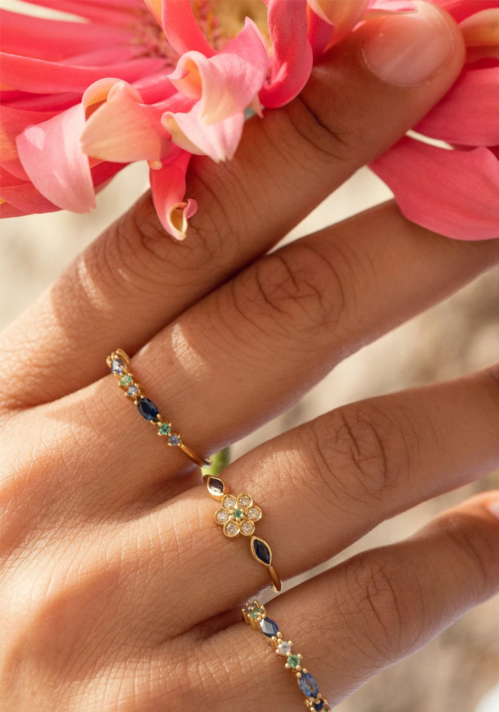 Bague Gaia 2 Marine - Sophie D'Agon