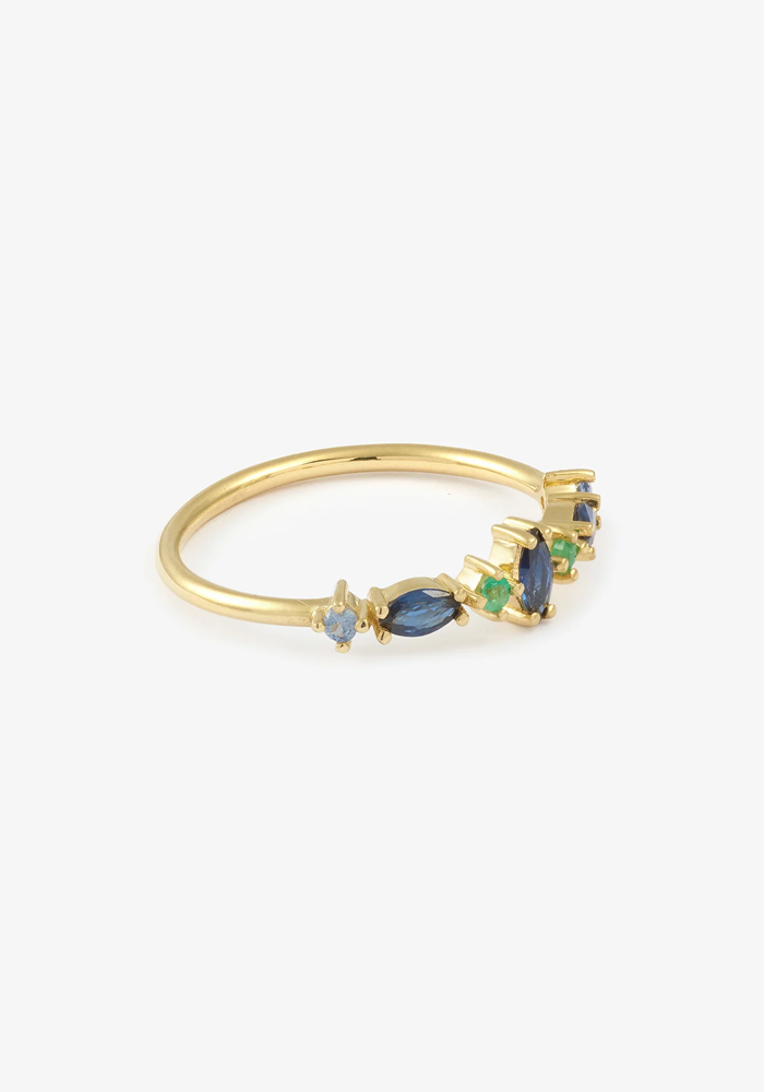 Bague Gaia 5 Bleue - Sophie D'Agon