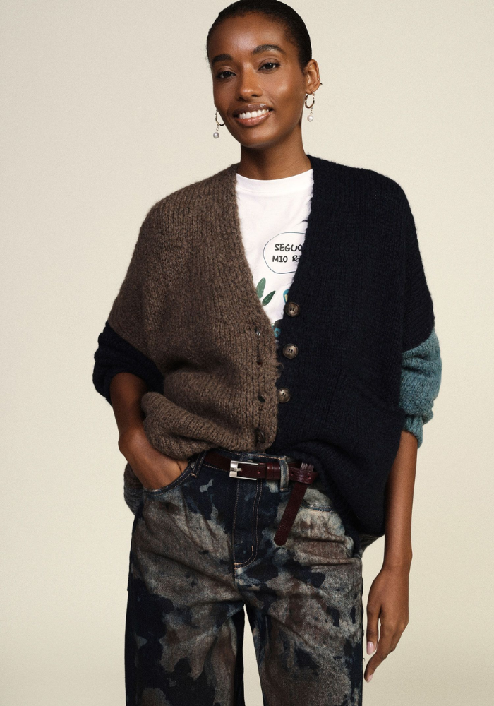 Gilet En Maille 4 Couleurs - Dixie