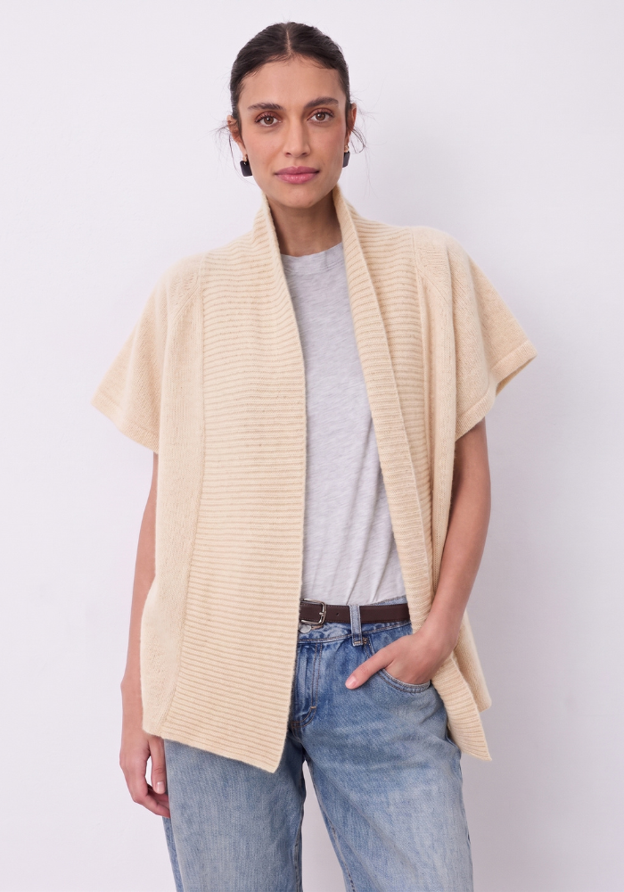 Gilet Lindy Écru- Notshy