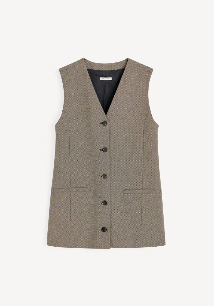 Gilet Sans Manche Francine Beige - By Malene Birger