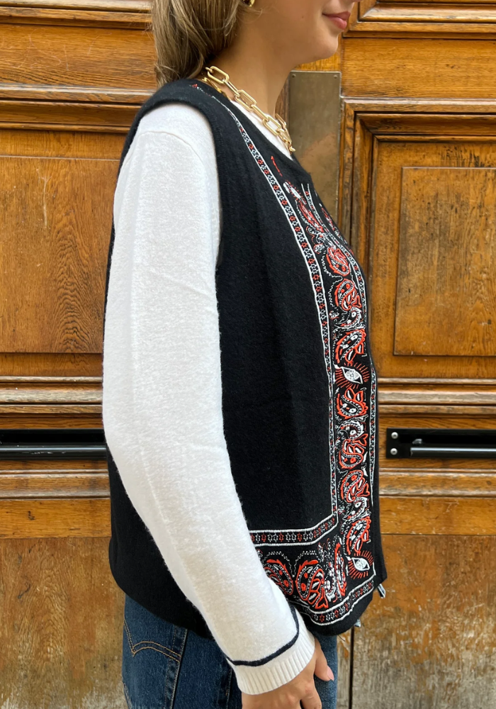 Gilet Sans Manches Paisley - Notshy