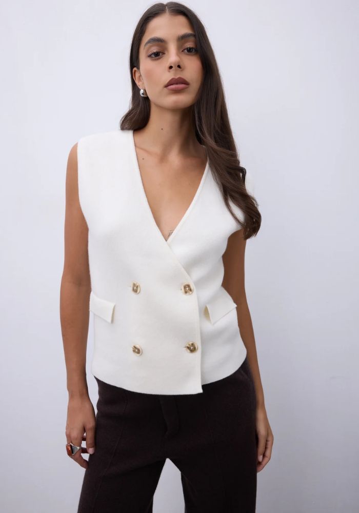 Gilet Verina Ecru - Notshy