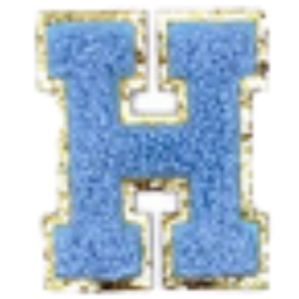 Sticker Columbia Lettre Bleue Claire