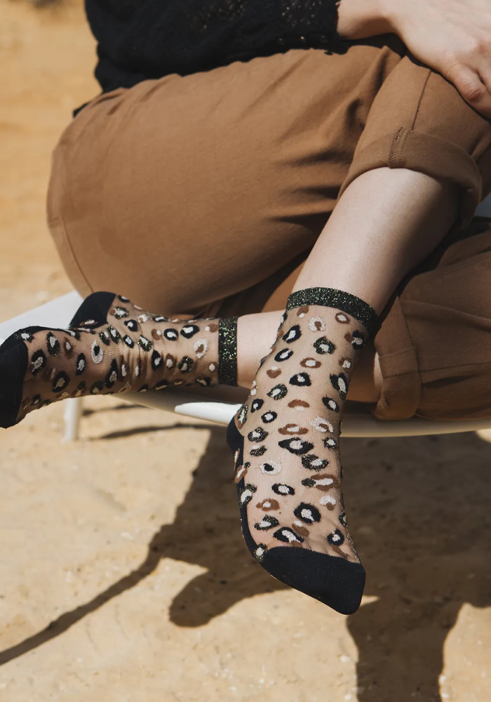 Chaussettes Transparentes Horeshoe Bend Léopard - Atelier Saint Eustache