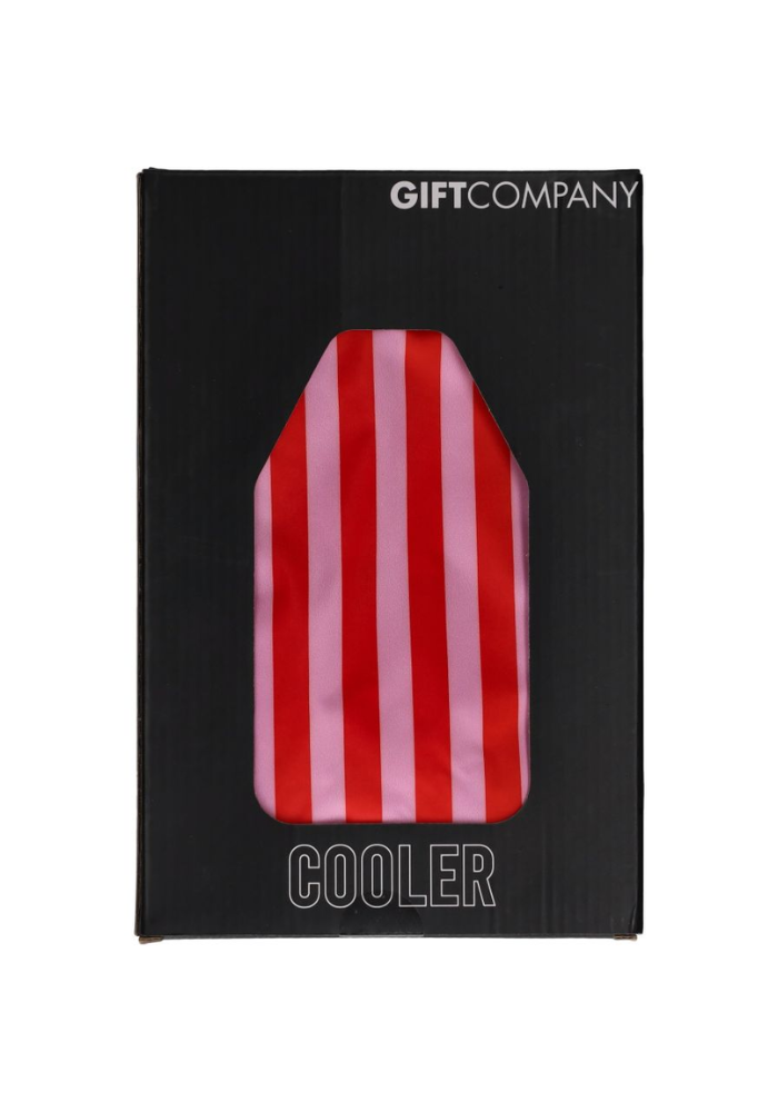 Housse Isotherme Pour Bouteille À Rayures Rose Et Rouge - Sélectionné par Blush
