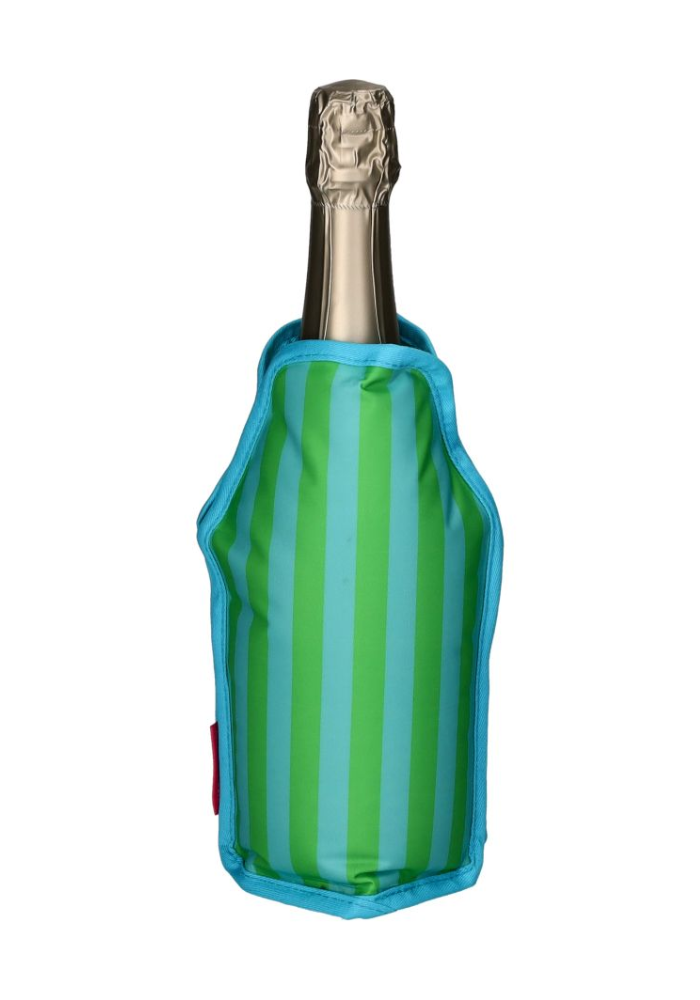 Housse Isotherme Pour Bouteille À Rayures Verte Et Bleue - Sélectionné par Blush