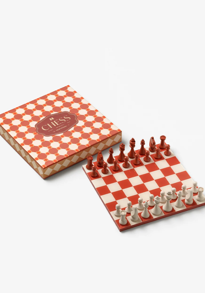 Jeu d'Échecs Bazaar Rouge Et Blanc - Printworks