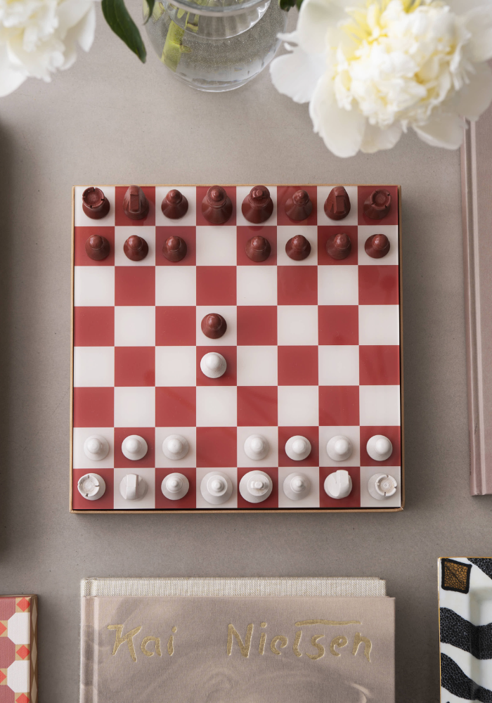 Jeu d'Échecs Bazaar Rouge Et Blanc - Printworks