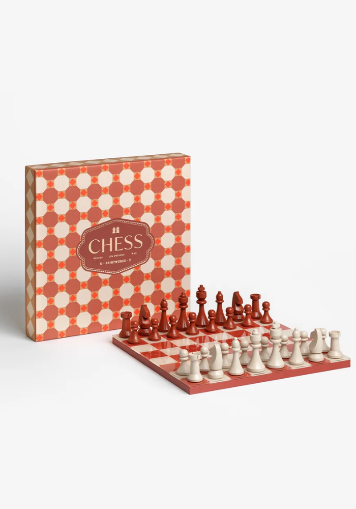 Jeu d'Échecs Bazaar Rouge Et Blanc - Printworks