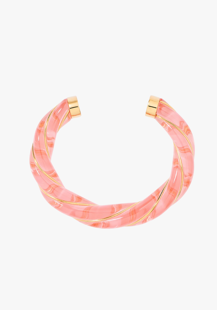 Jonc Diana Translucide Rose - Aurélie Bidermann