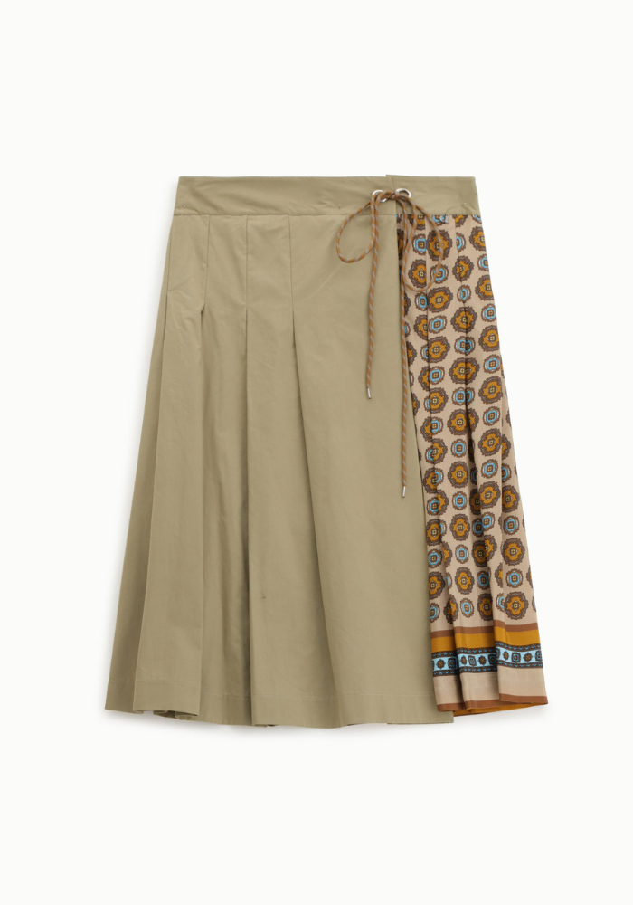 Jupe Midi Portefeuille À Motifs - Dixie